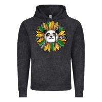 Vintage Black panda sunflower Vintage Hoodie - RanaPortraitStore