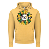 Vintage Mustard panda sunflower Vintage Hoodie - RanaPortraitStore