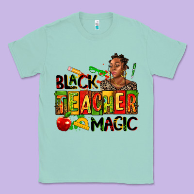 Black Teacher  Magic Classic Tee Designed By Adodesignshop