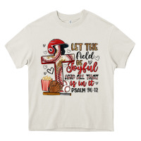 Cream let the field be joyful and all that is in it Heavy Core Tee - Artiststas