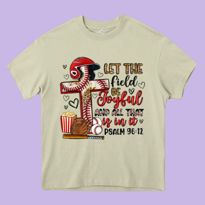 Let The Field Be Joyful And All That Is In It Heavy Core Tee Designed By Artiststas