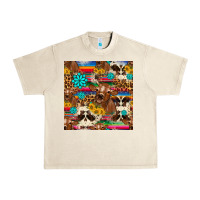 Sandshell western sunflower bucket cow seamless pattern Urban Heavy Tee - HRA Design Shop
