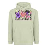 Matcha peace love make up Heavyweight Hoodie - MaliasSmallBusiness