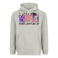 Moon Dust peace love make up Heavyweight Hoodie - MaliasSmallBusiness