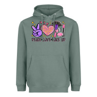 Sage peace love make up Heavyweight Hoodie - MaliasSmallBusiness