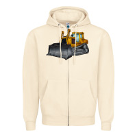 Sandshell Bulldozer Zipper Hoodie - LillyAllenDesigns
