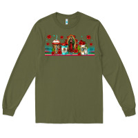 Army Green lady of guadalupe coffee cups libbey glass Long Sleeve Tee - Jasminsmagicworld