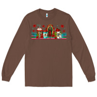 Chestnut lady of guadalupe coffee cups libbey glass Long Sleeve Tee - Jasminsmagicworld