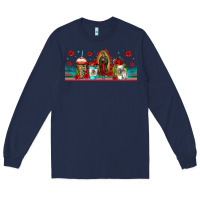 Navy lady of guadalupe coffee cups libbey glass Long Sleeve Tee - Jasminsmagicworld