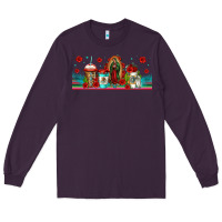 Plum lady of guadalupe coffee cups libbey glass Long Sleeve Tee - Jasminsmagicworld