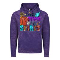 Cloud Purple small town big spirit basketball Vintage Hoodie - Zillion Design Studio