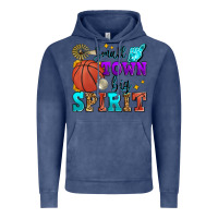 Vintage Denim small town big spirit basketball Vintage Hoodie - Zillion Design Studio