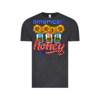 American Honey Sunflower Mason Jar Vintage Tee | Teevron