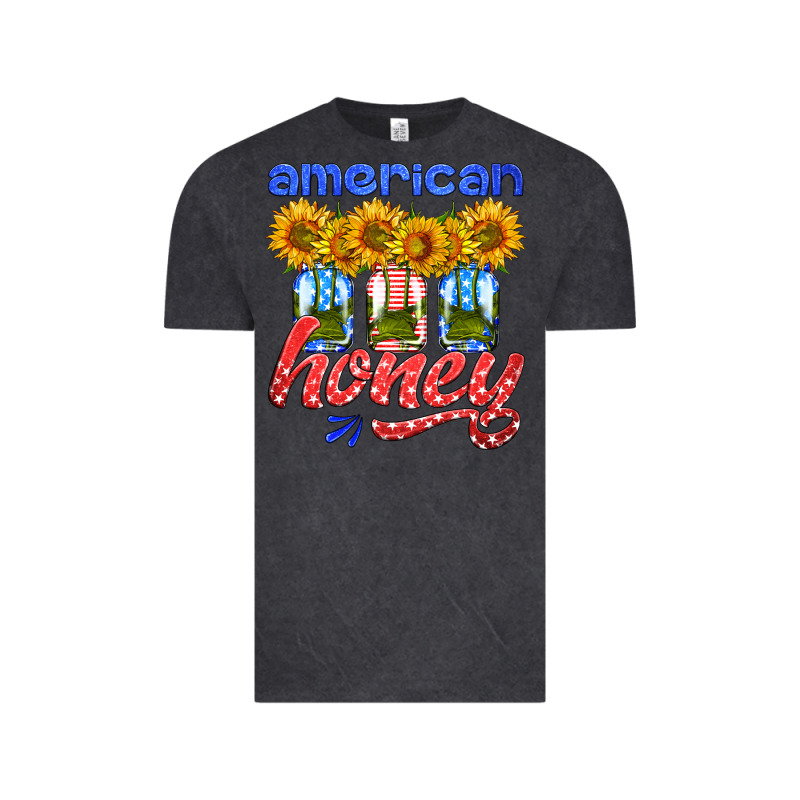 American Honey Sunflower Mason Jar Vintage Tee by HRA Design Shop | Teevron