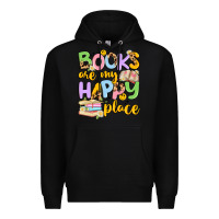 Black books are my happy place Premium Hoodie - Artiststas