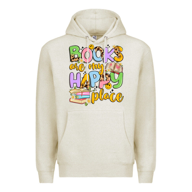 Books Are My Happy Place Premium Hoodie by Artiststas | Teevron