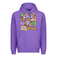 Purple books are my happy place Premium Hoodie - Artiststas