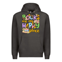 Smoke books are my happy place Premium Hoodie - Artiststas