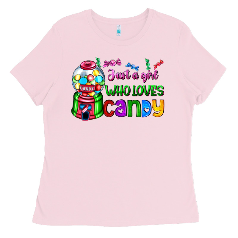 Just A Girl Who Loves Candy Ladies Tee by AdoDesignShop | Teevron