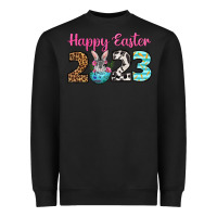 Black Happy Easter 2023 Easter Day Heavyweight Sweatshirt - Neo Western
