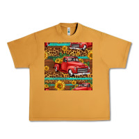 Peanut Butter western farm truck seamless pattern Urban Heavy Tee - HRA Design Shop