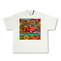 Pistachio western farm truck seamless pattern Urban Heavy Tee - HRA Design Shop