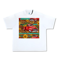 White western farm truck seamless pattern Urban Heavy Tee - HRA Design Shop