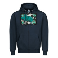 Navy gemstones background Zipper Hoodie - BarkalooDesign