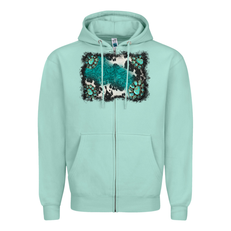 Gemstones Background Zipper Hoodie by BarkalooDesign | Teevron