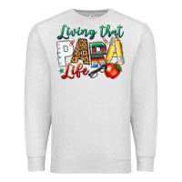 Oatmeal Heather living that para life Premium Sweatshirt - NancyCooperArtShop
