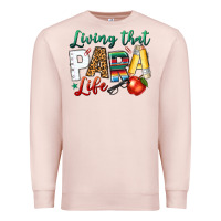 Pale Pink living that para life Premium Sweatshirt - NancyCooperArtShop
