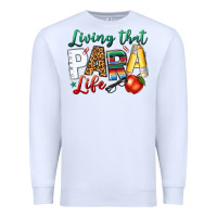 White living that para life Premium Sweatshirt - NancyCooperArtShop