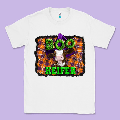 Boo Heifer Halloween Classic Tee Designed By Artiststas