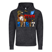 Vintage Black small town big spirit baseball Vintage Hoodie - Zillion Design Studio