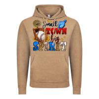 Vintage Coffee small town big spirit baseball Vintage Hoodie - Zillion Design Studio