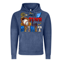 Vintage Denim small town big spirit baseball Vintage Hoodie - Zillion Design Studio