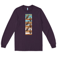 Plum dinosaur parasaurolophus pen wrap Long Sleeve Tee - Artiststas