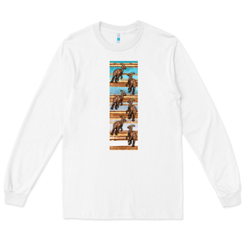 Dinosaur Parasaurolophus Pen Wrap Long Sleeve Tee by Artiststas | Teevron