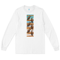 White dinosaur parasaurolophus pen wrap Long Sleeve Tee - Artiststas
