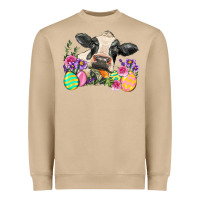 Happy Easter Cow Easter Day Heavyweight Sweatshirt | Teevron