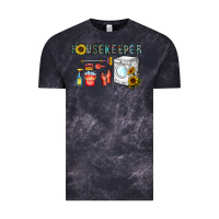 Cloud Black housekeeper Vintage Tee - CowhideDigitalArt