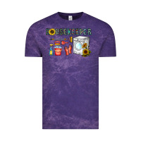Cloud Purple housekeeper Vintage Tee - CowhideDigitalArt
