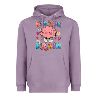 Lavender kiss your brain Heavyweight Hoodie - MaliasSmallBusiness