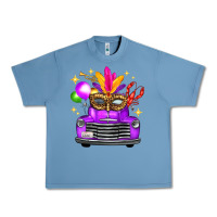 Pebble Blue mardi gras truck leopard mask Urban Heavy Tee - FaDigitalArtStudio