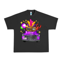 Pigment Black mardi gras truck leopard mask Urban Heavy Tee - FaDigitalArtStudio
