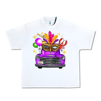White mardi gras truck leopard mask Urban Heavy Tee - FaDigitalArtStudio