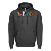 Charcoal Heather xoxo valentines day baby cow Zipper Hoodie - Jasminsmagicworld