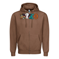 Chestnut xoxo valentines day baby cow Zipper Hoodie - Jasminsmagicworld