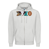 Dove Grey xoxo valentines day baby cow Zipper Hoodie - Jasminsmagicworld