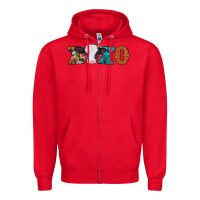 Red xoxo valentines day baby cow Zipper Hoodie - Jasminsmagicworld
